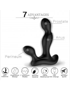 Prostate Twister Rechargeable Prostate Stimulator Black