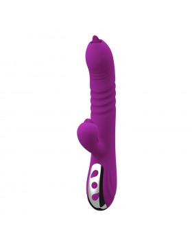 Wibrator-Fairy USB 3 functions of thrusting / 20 vibrations -Purple
