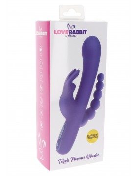 Triple Pleasure Vibrator Purple