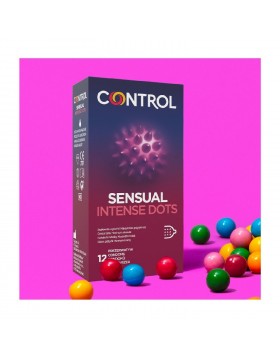 Prezerwatywy-Control Sensual Intense Dots 12""s