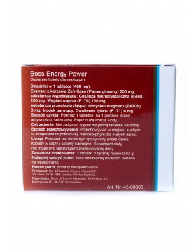 Tabletki na erekcje Boss Energy Power Ginseng 2 szt.