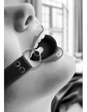 Solid Ball Gag - With Bonded Leather Straps