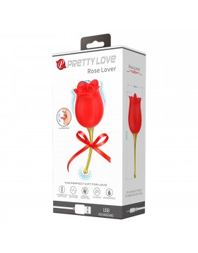 PRETTY LOVE - Rose Lover, 12 vibration functions 12 licking settings