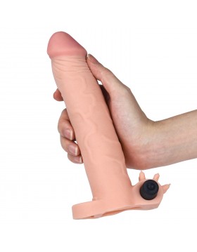 Add 3" Pleasure X Tender Vibrating Penis Sleeve