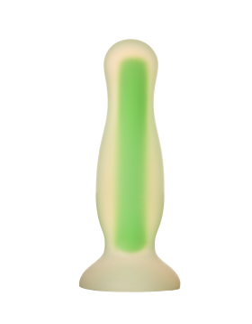 RADIANT SOFT SILICONE GLOW IN THE DARK PLUG SMALL GREEN