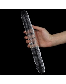 Flawless Clear Double dildo 12''