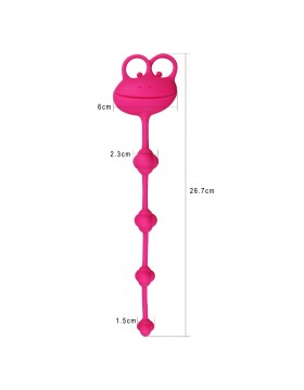 10"" Silicone Frog Anal Beads