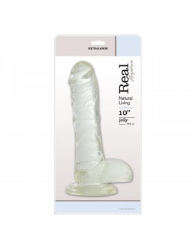 Dildo-FALLO JELLY REAL RAPTURE CLEAR 10""""""""""""""""""""""""""""""""