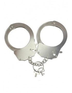 Kajdanki-Śmieszna zabawka-kadank- Metallic Handcuffs