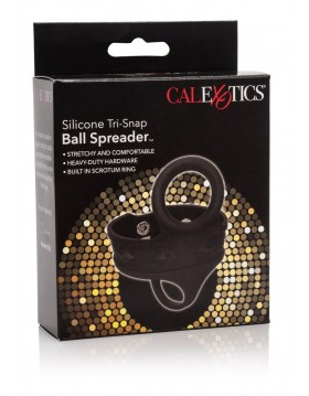 Silicone 3-Snap Ball Spreader Black