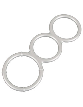 Metallic Silicone Triple Ring