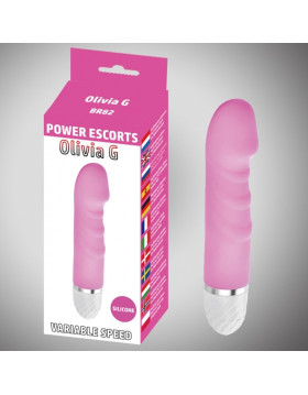 Olivia g pink 16,5 cm silicone vibrating 10 speed