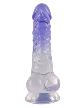 Crystal Clear Dildo with balls