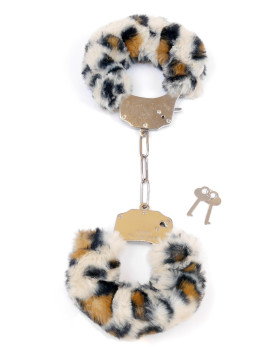 Kajdanki Fetish B - Series- Furry Cuffs Leopard