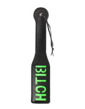 'Bitch'' Paddle - Glow in the Dark - Black/Neon Green