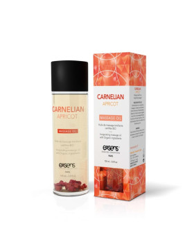 CARNELIAN APRICOT Organic Massage Oil with stones 100 ml