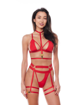 ZOEY RED HARNESS L/XL