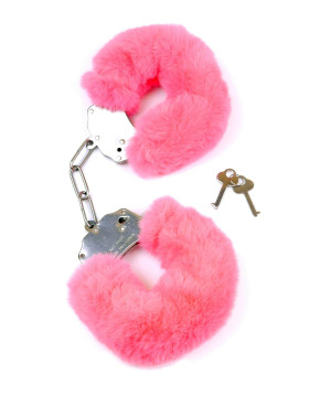 Kajdanki Fetish B - Series- Furry Cuffs Pink