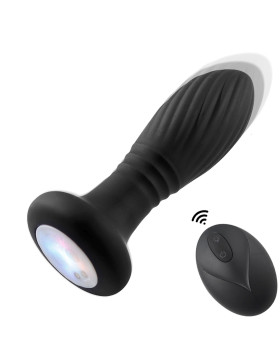 Lighting anal plug black