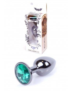 Plug-Jawellery Dark Silver PLUG- Green