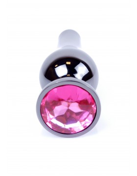 Plug-Jawellery Dark Silver BUTT PLUG- Pink