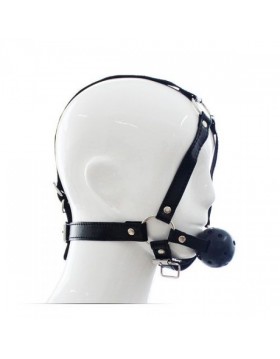 Knebel-Imbracatura Viso con morso Head Harness+Ball Gag