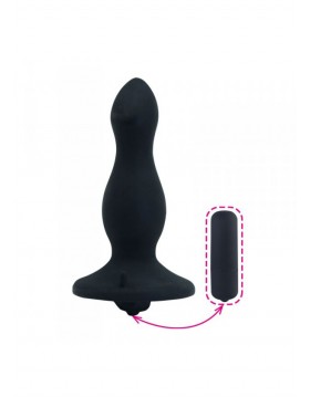 Plug/vibr-BUTT PLUG WITH SUCTION CUP