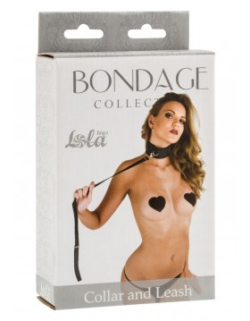 Wiązania-Bondage Collection Collar and Leash Plus Size