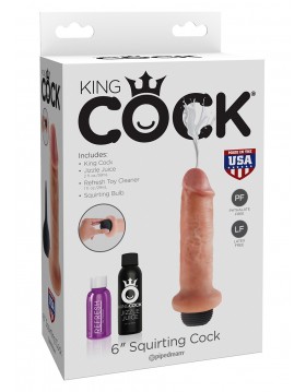 Squirting Cock 6 Inch Light skin tone