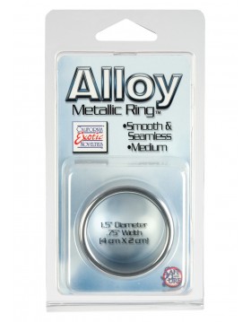 Alloy Metallic Ring - M Silver