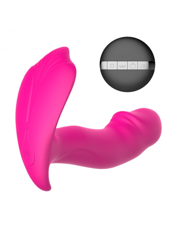 Stymulator-Silicone Panty Vibrator and Pulsator USB 10 Function / Heating / Voice Control