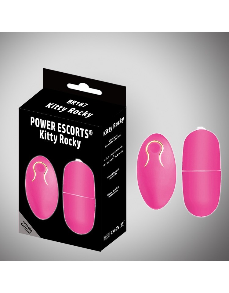 Wibrator - Kitty Rocky Remote Control pink