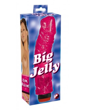 5503530000 Big Jelly Vibr.pink-Duży Żelowy Wibrator