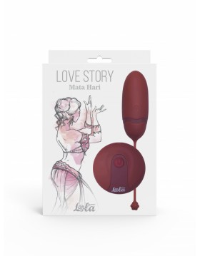 Egg with Remote Control Love Story Mata Hari Wine Red