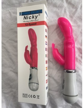 Nicky  pink 12 speed g spot vibrating 22 cm