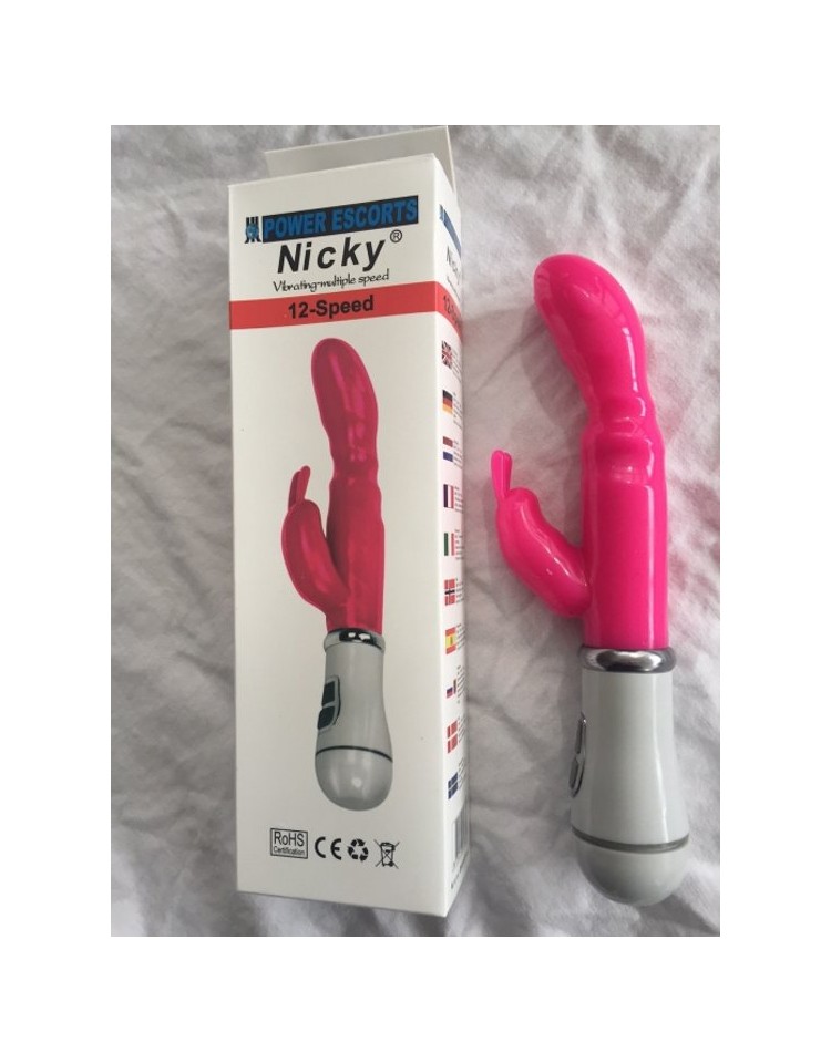 Nicky  pink 12 speed g spot vibrating 22 cm