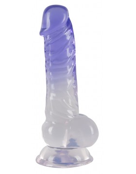 Crystal Clear Dildo with balls