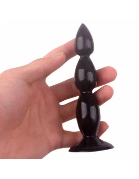 Rocket drill 5,2 inch black big anal plug 5,2 inch / 13 cm