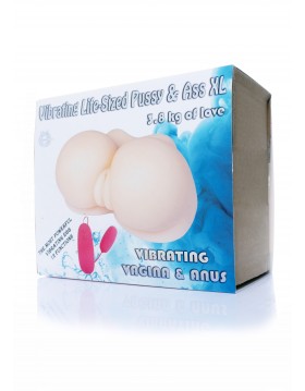 Masturbator-Vibrating Life-Sized Pussy & Ass XL