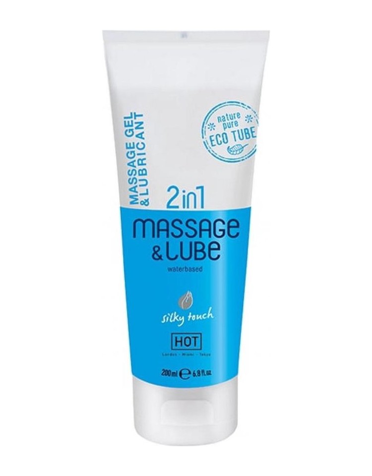 Żel - HOT Massage & Glide Gel 2 in 1 - 200 ml, Silky touch