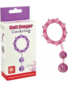 Pierścień- Ball Banger Cockring 2 Balls