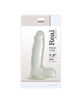 Dildo-JELLY DILDO REAL RAPTURE CLEAR 7.5""""""""