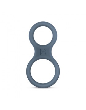 Boners Silicone Cock Ring And Ball Stretcher - Grey