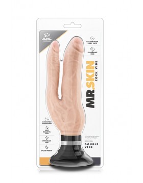 Wibrator-MR. SKIN COCK VIBES DOUBLE VIBE BEIGE