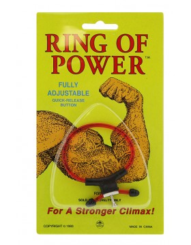 Pierścień-RING OF POWER ADJUSTABLE RING RED