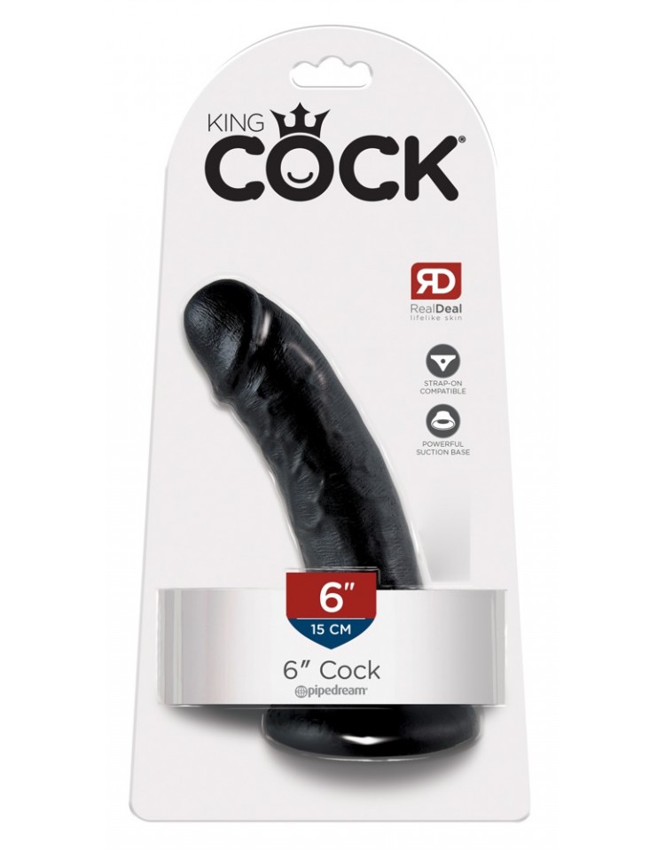 King Cock 6" Cock Dark