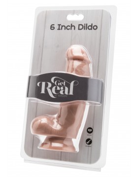 Dildo 6 inch with Balls Light skin tone