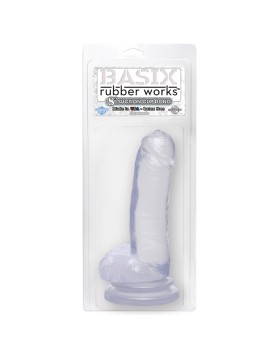 8 Inch Dong with Suction Cup Transparent