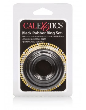 Rubber Ring - 3 Piece Set Black