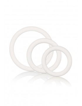 Pierścień-RUBBER RING WHITE SET 3PCS